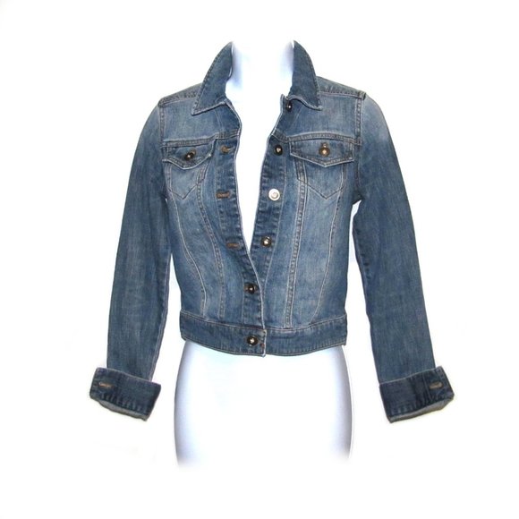 BP Women’s Stretch Jeans Jacket Size XS Light Wash Denim - Picture 1 of 12